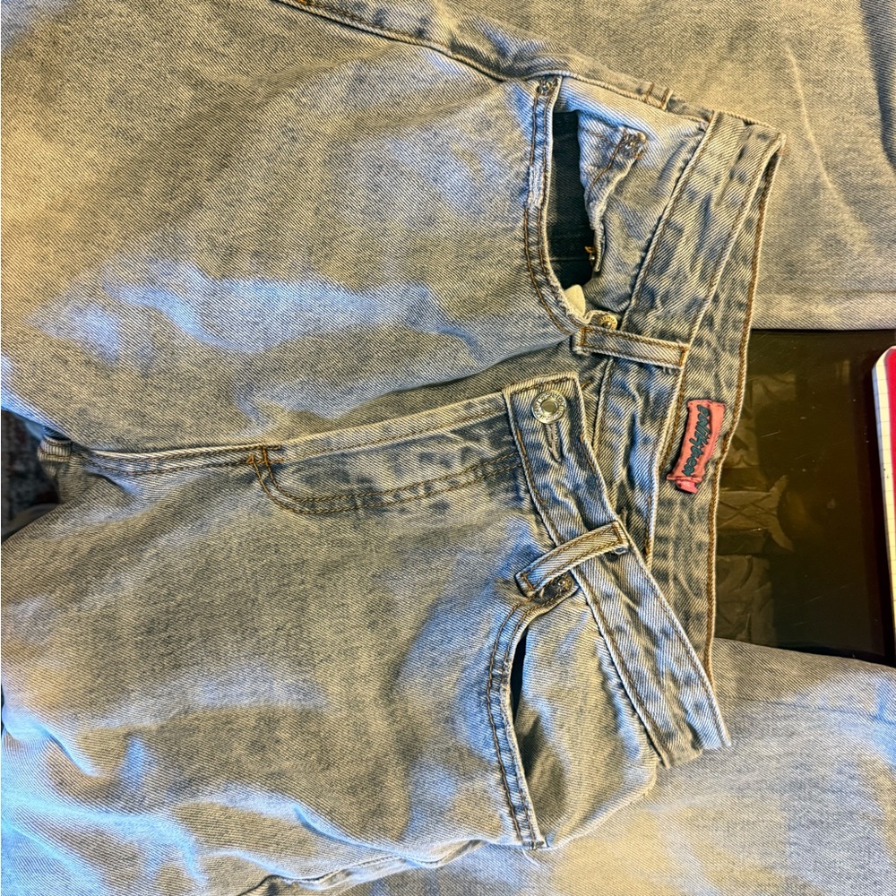 Edikted Light Blue Straight Leg Jeans